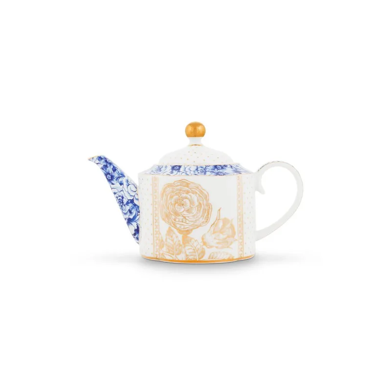 Pip Studio Royal White čajová konvice 1650ml, bílá