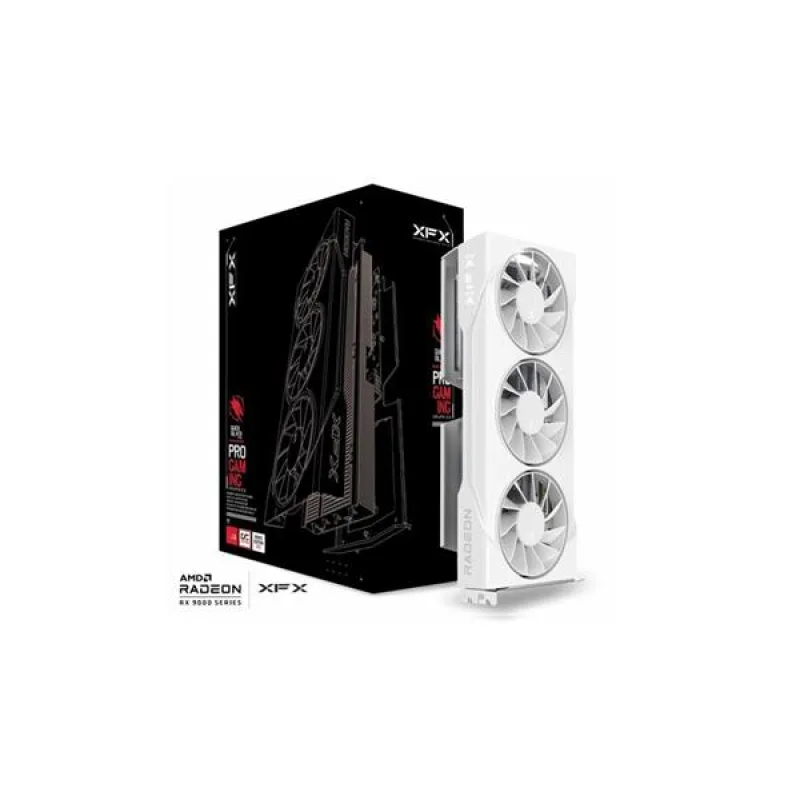XFX Radeon RX-9060XT Swift OC White Triple Fan Gaming Edition 16GB GDDR6,…