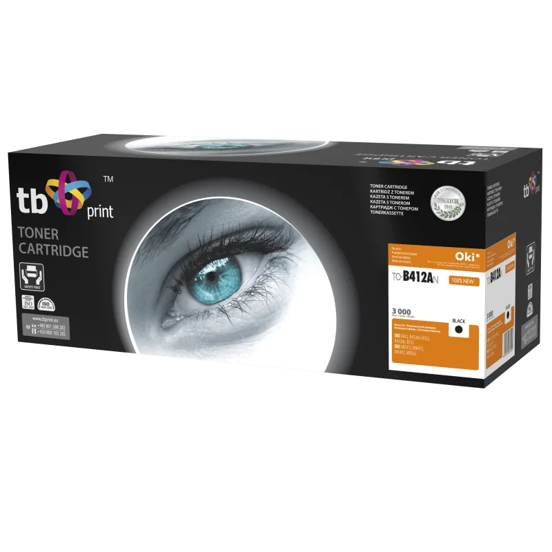 Toner TB kompat. s OKI B412/ B432, čierna, nová 412AN TO-B412AN