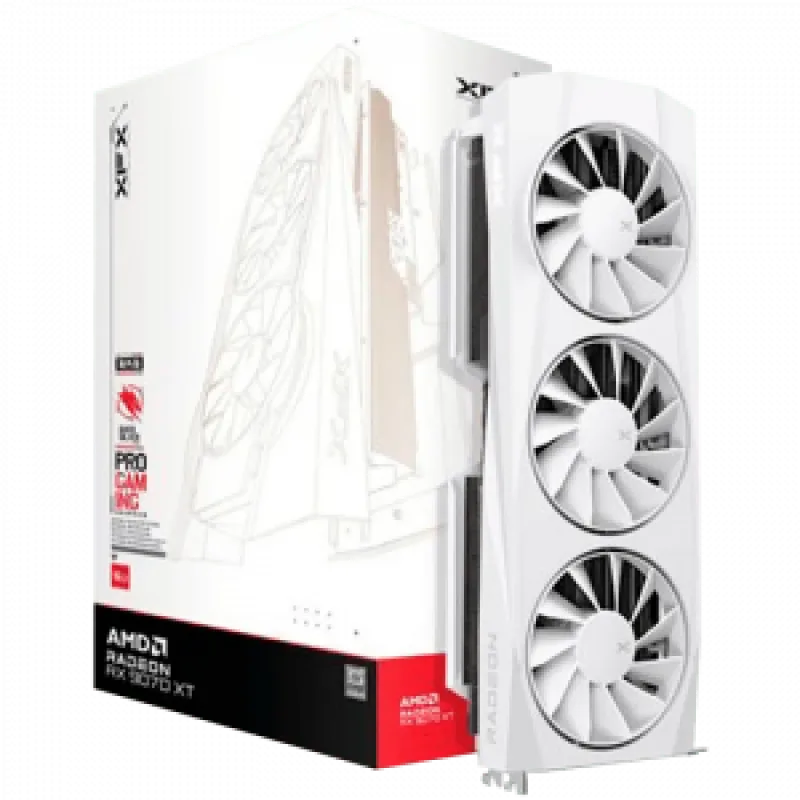 XFX Radeon RX-9070XT White Quicksilver Gaming Edition 16GB GDDR6, 3xDP,…