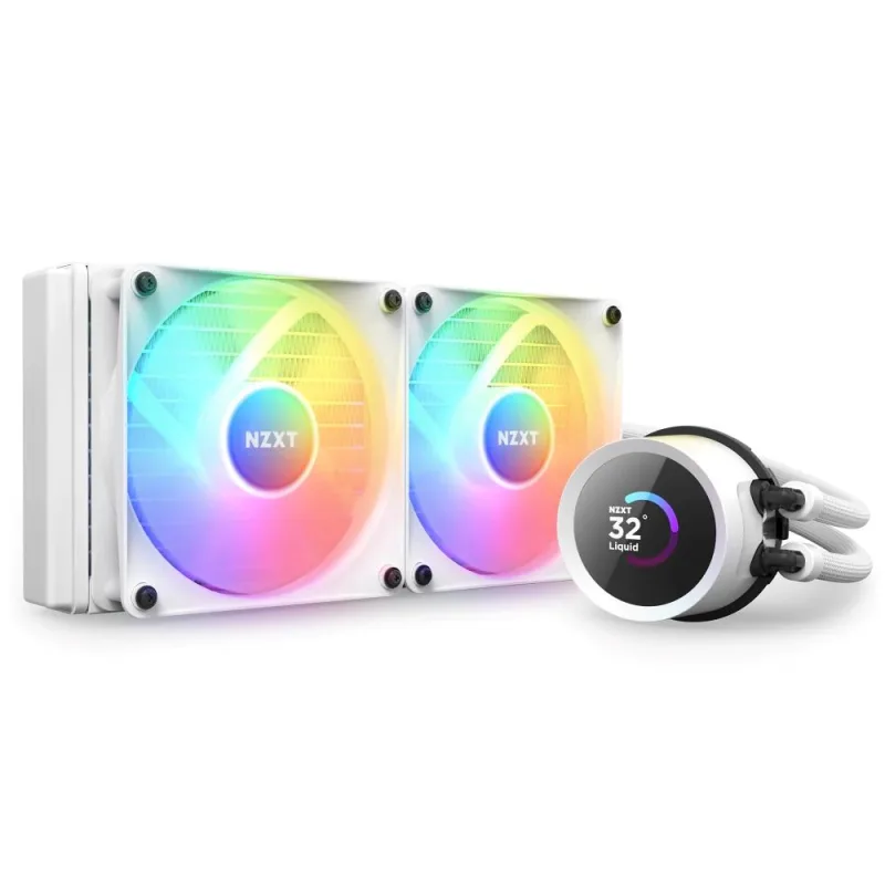 NZXT vodní chladič Kraken 240 RGB / 2x120mm fan / 4-pin PWM / LCD disp…