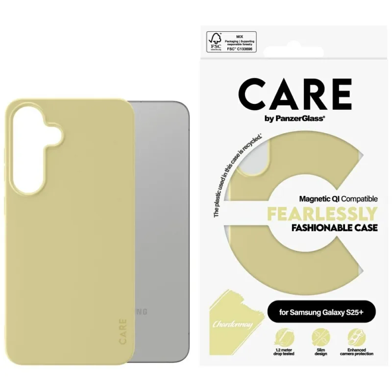 CARE by PanzerGlass Fashion QI Case pre Samsung Galaxy S25+ – fialové