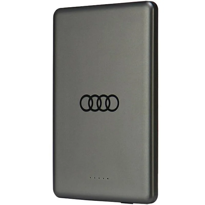 Powerbanka Audi Big Logo MagSafe indukčná 15W 5000mAh - šedá