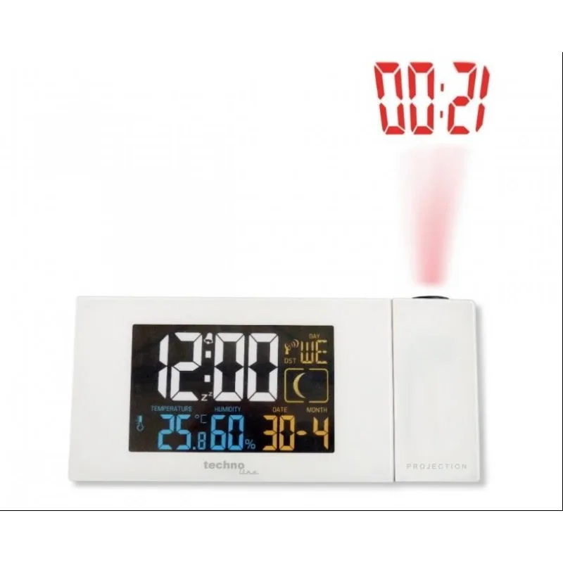 TechnoLine WT 537 - digitální budík s projekcí a měřením vnitřní teploty…