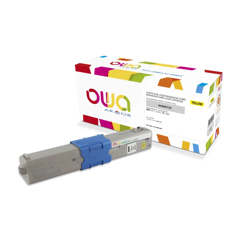 OWA Armor toner kompatibilný s OKI 44469722, 5000st, žltá/ yellow K15685OW