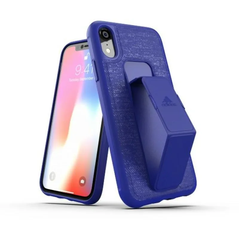 Puzdro Adidas SP Grip pre iPhone Xr – modré