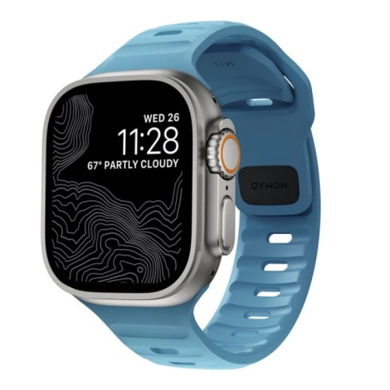 Nomad remienok Sport Strap pre Apple Watch 44-49mm - Electric Blue