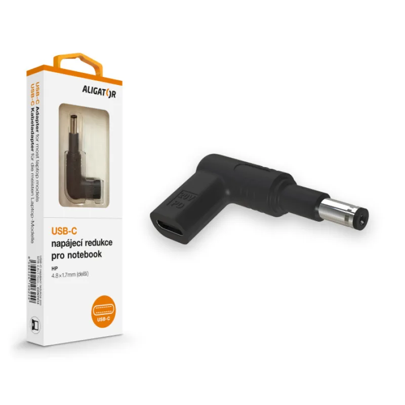Aligator USB-C napájacia redukcia 4, 8 x 1, 7 mm (predĺžená) pre…