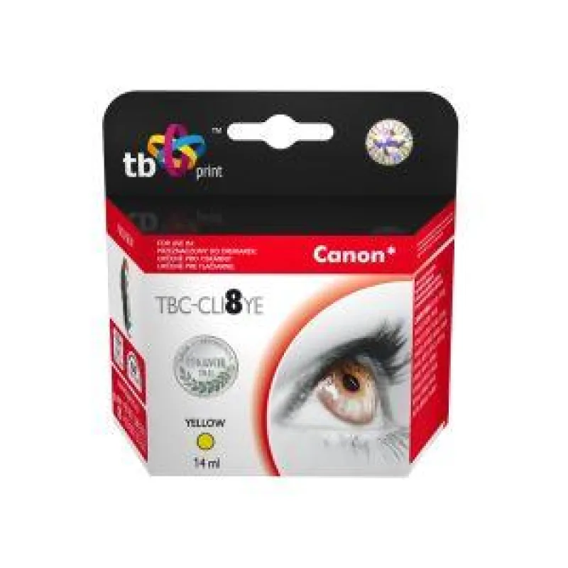 Ink. kazeta TB kompat. s Canon CLI-8Y 100% new TBC-CLI8YE