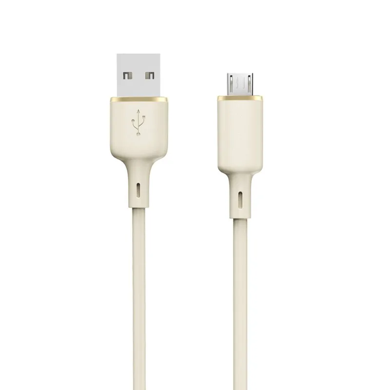 Dudao L7SM USB-A - micro USB kábel 5A 1m - béžový