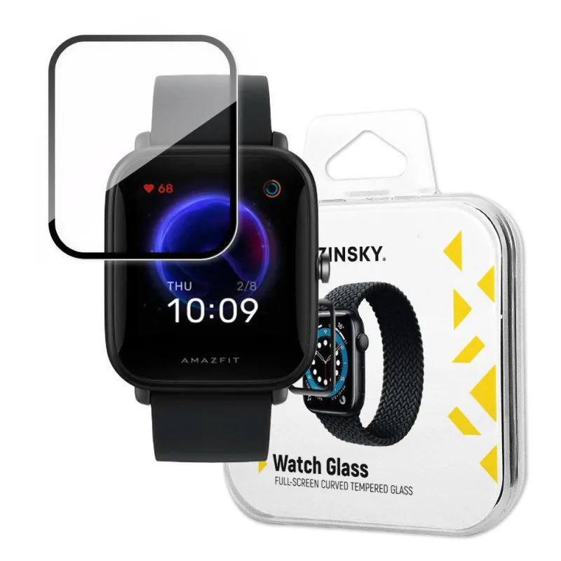Hybridné sklo Wozinsky Watch Glass pre Xiaomi Amazfit Bip U čierne