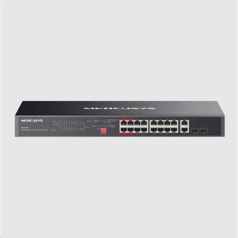 Mercusys MS120GP 20xGb desktop switch(16xPOE+) MS120GP