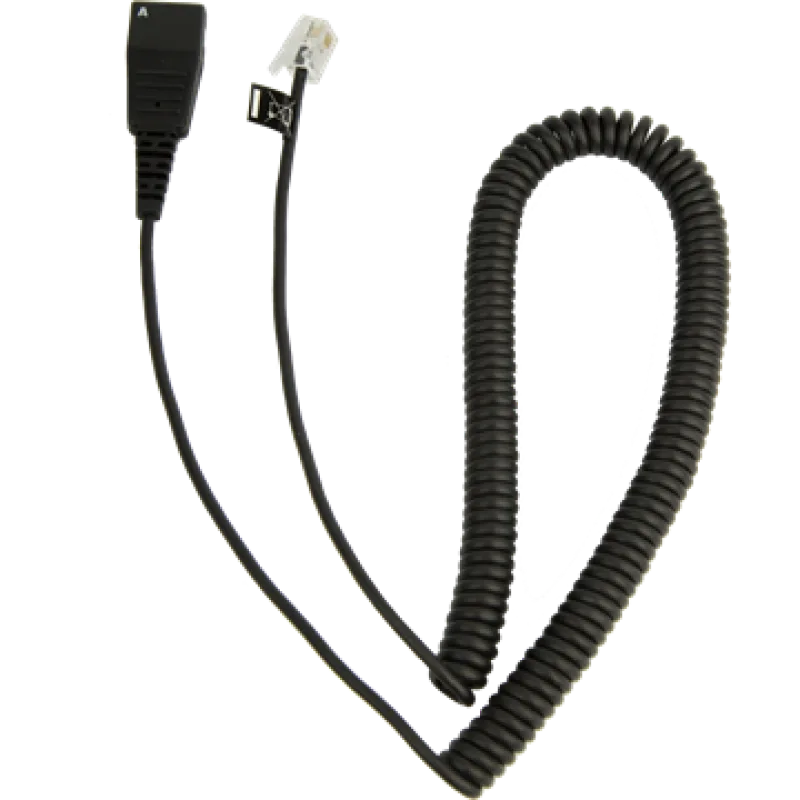 Jabra QD-RJ10, 0, 5-2m, coiled - Cisco 8800-01-37