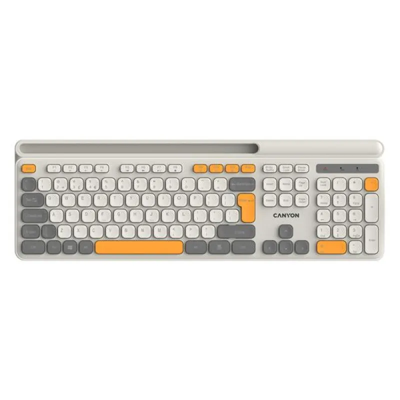 Canyon HKB-W03 bezdrôtová klávesnica 2.4GHz, plnohodnotná veľkosť, 105…