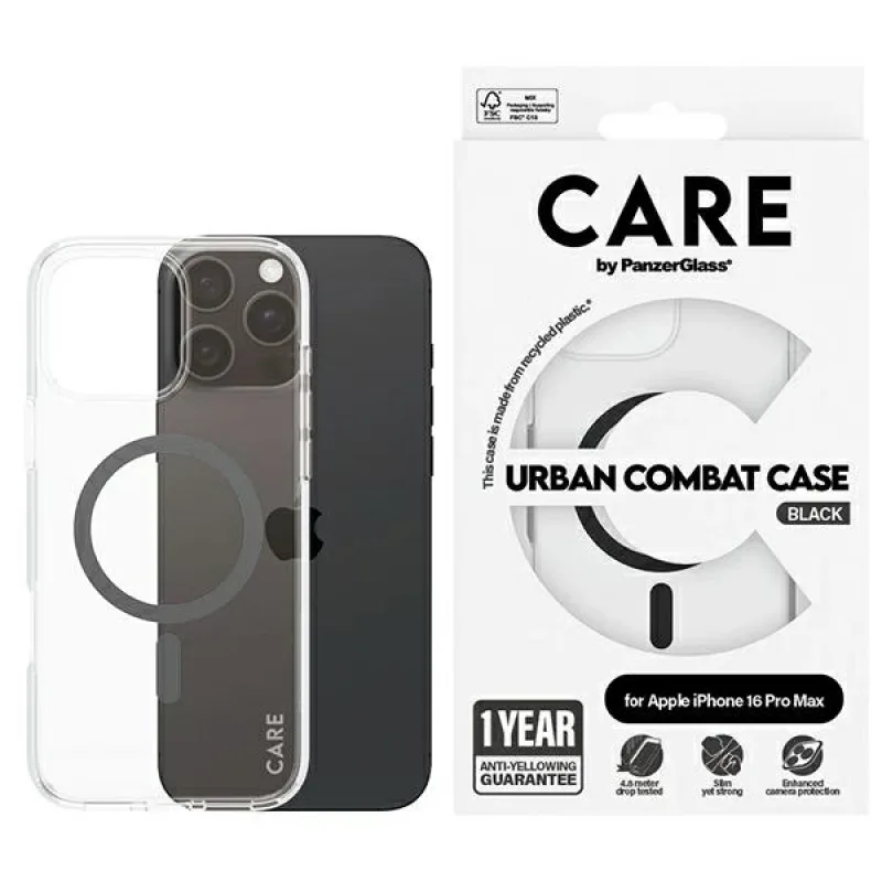CARE by PanzerGlass Flagship Case iPhone 16 Pro Max 6,9" čierna/čierna MagSafe 1348