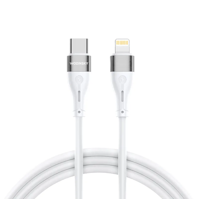 Wozinsky WSTCL2 Lightning / USB-C PD 27W kábel 2 m - biely