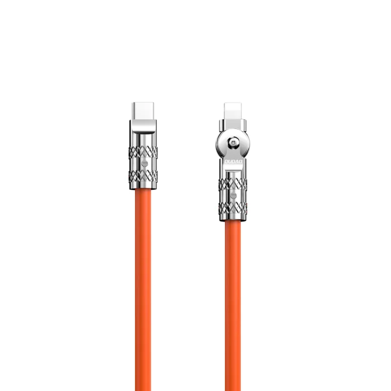 Dudao L24CL USB-C - Lightning uhlový kábel s otáčaním o 180° 30W 1m - oranžový