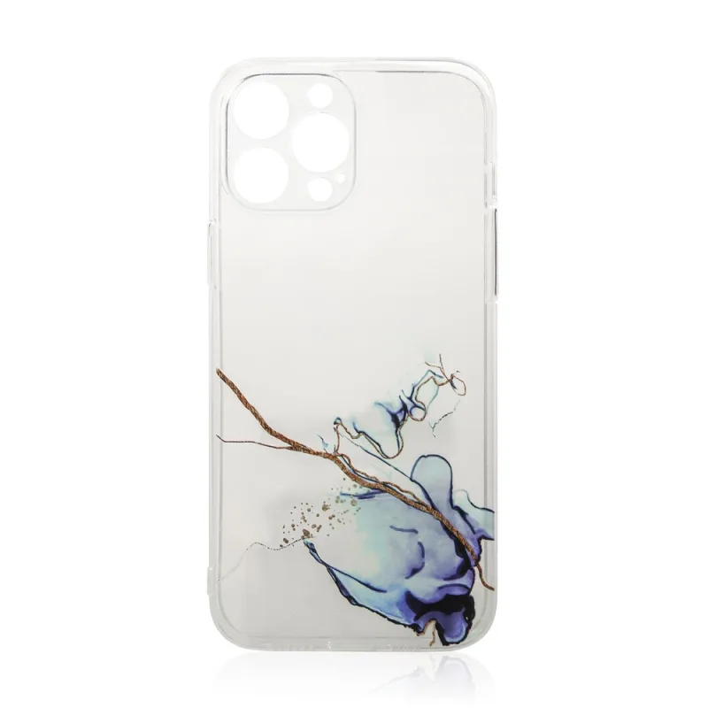 Mramorové puzdro na iPhone 12 Pro Gel Cover Marble Blue