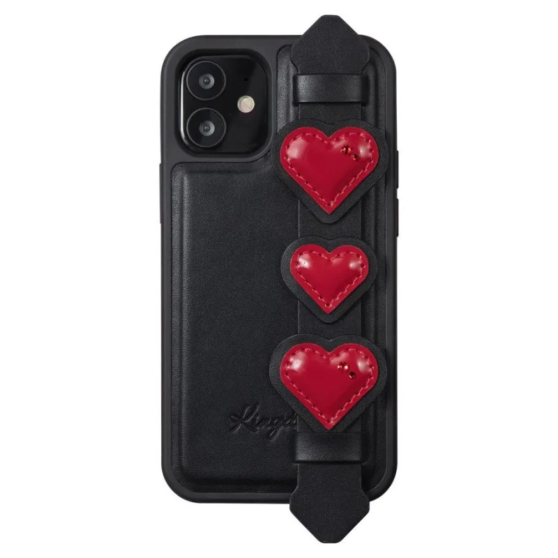 Puzdro Kingxbar Sweet Series zdobené originálnymi kryštálmi Swarovski iPhone 12 mini black