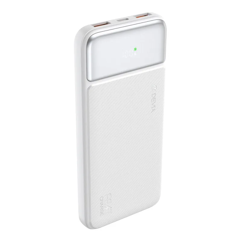 Devia powerbank Smart Series with Digital Display PD 20W 10000 mAh - White