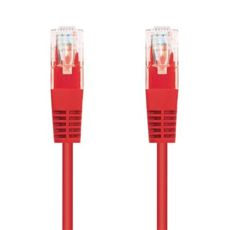 Kábel C-TECH patchcord Cat5e, UTP, červený, 0, 25 m CB-PP5-025R