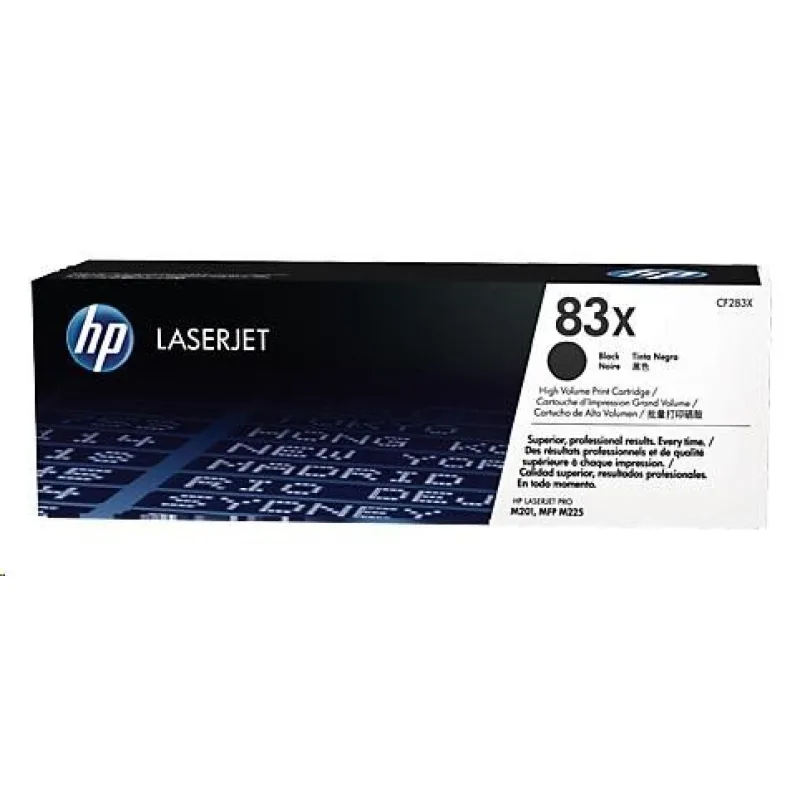HP 83X Black LaserJet Toner Cartridge (CF283X) CF283X