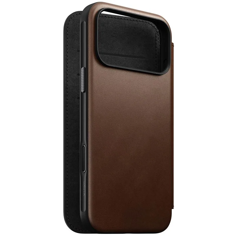 Nomad puzdro Modern Leather Folio Magsafe pre iPhone 17 Pro Max - Brown