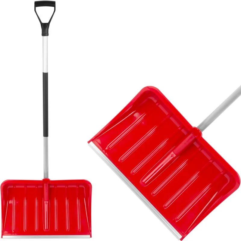 Odhrňovač Snowman 540x360 mm, na sneh, s alu násadou D 137 cm, kovová lišta, lopata, odhŕňač