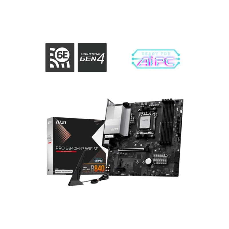 MSI PRO B840M-P WIFI6E/ AM5/ mATX PRO B840M-P WIFI6E