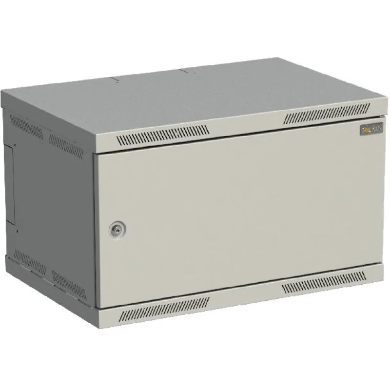 Rozvádzač nástenný SENSA 6U 400mm, dvere plech, RAL 7035, SENSA-6U-64-21…