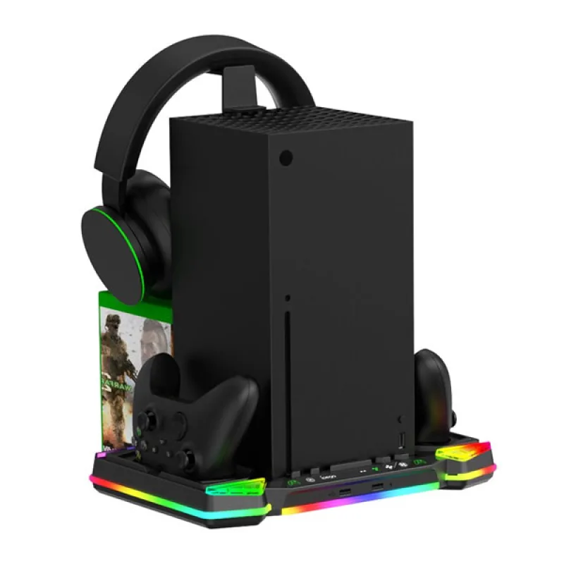 iPega XBX025S Xbox Series X, Wireless controller, Wireless headset dock s RGB, black
