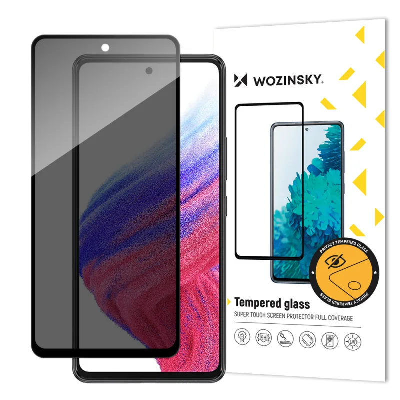 Tvrdené sklo Wozinsky Privacy Glass pre Samsung Galaxy A53 5G s Anti Spy Privacy Filter