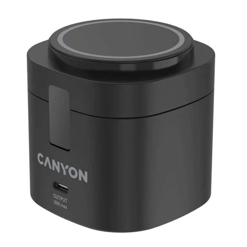 Canyon WS-405, 4v1, bezdrôtová Qi2 nabíjacia stanica pre 4 zariadenia…