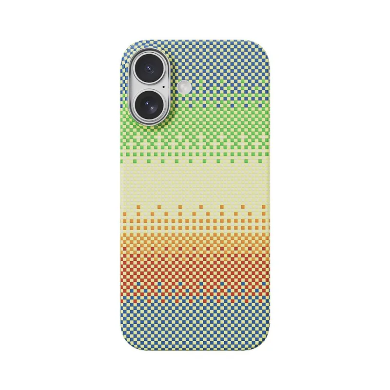 Comma kryt Woven Kevlar Magnetic Shockproof Case pre iPhone 17 - Green…