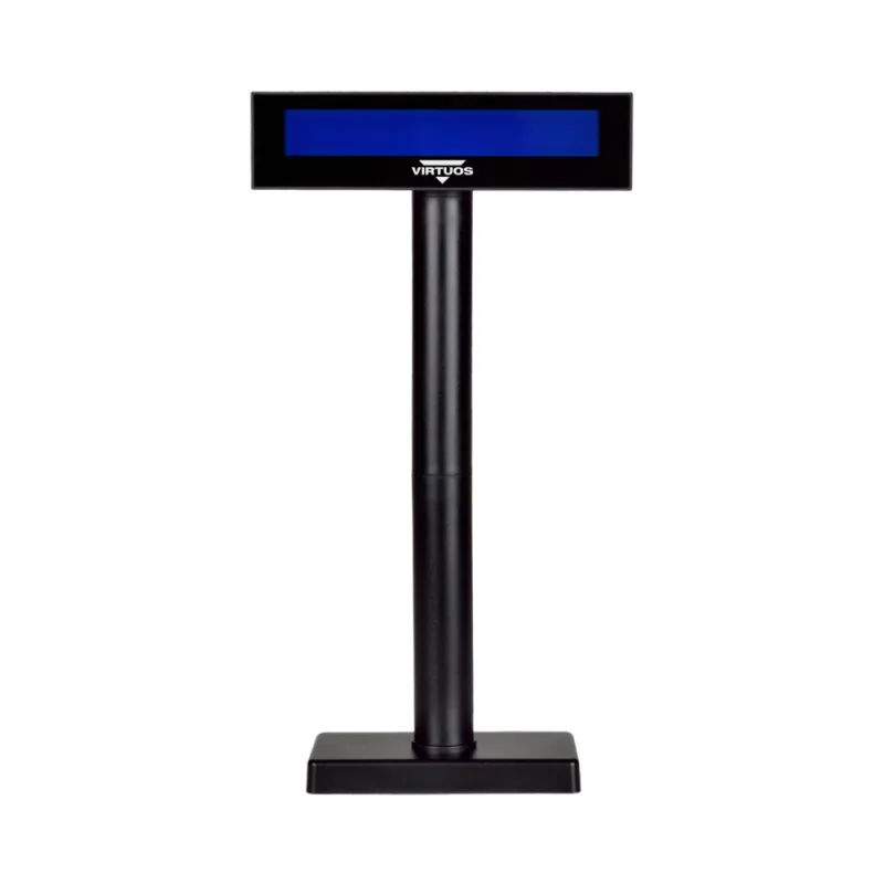 LCD zákaznícky displej Virtuos FL-2026MB 2x20, USB, čierny EJG0008