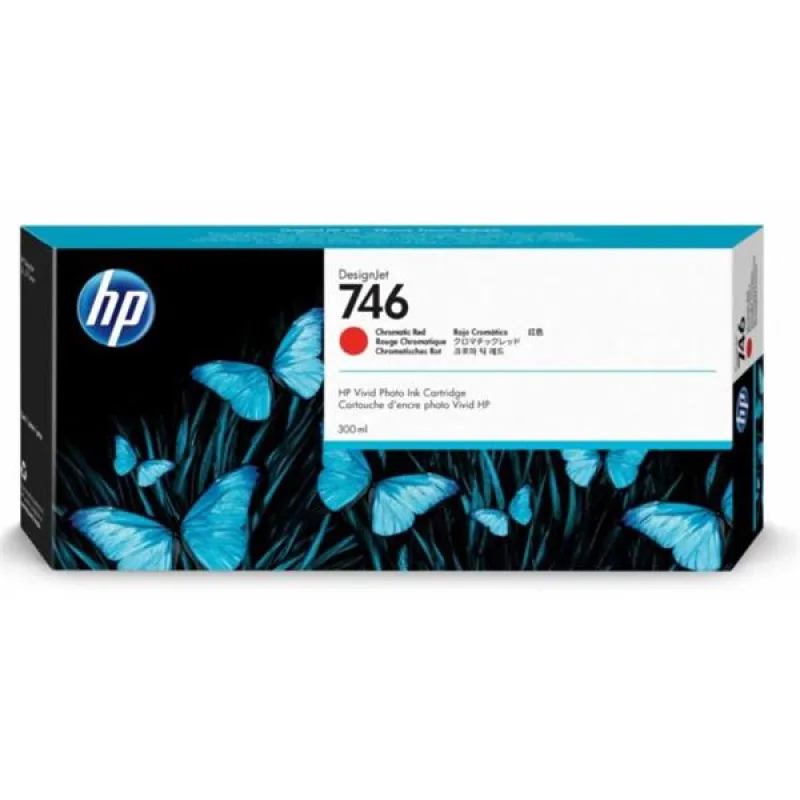 Atramentová náplň HP 746 - chromatická červená P2V81A