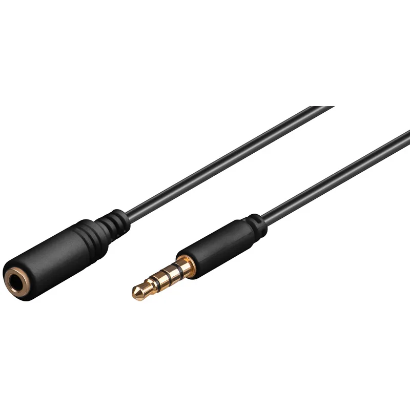 PremiumCord Jack 3.5mm 4 pinový M/ F 2m kjack4mf2