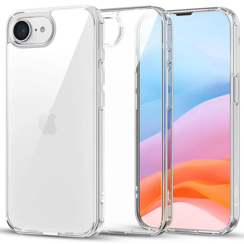 Hybridné puzdro Tech-Protect FlexAir pre iPhone 16e – priehľadné