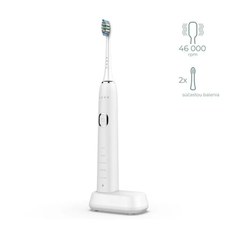 AENO sonická zubná kefka DB5, Biela, 2 hlavice kefky, DUPONT, 40000 rpm,…