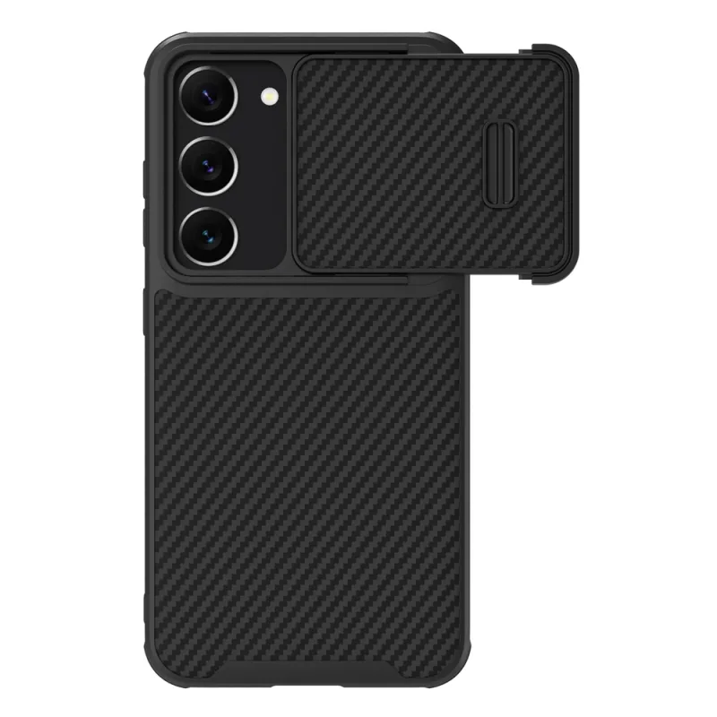 Kryt Nillkin Synthetic Fiber S Case pre Samsung Galaxy S23+, kryt fotoaparátu, čierny