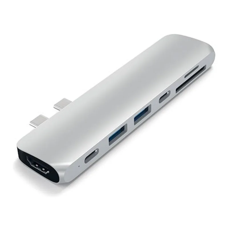 Satechi USB-C Pro Hub - Silver Aluminium