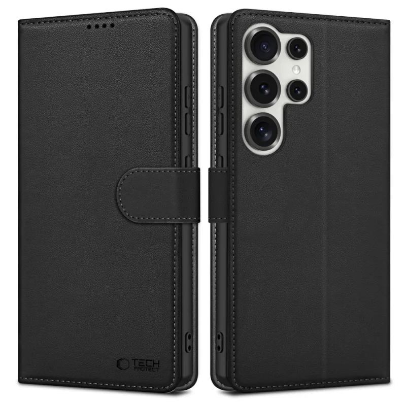 Peňaženkové puzdro Tech-Protect pre Samsung Galaxy S25 Ultra – čierne