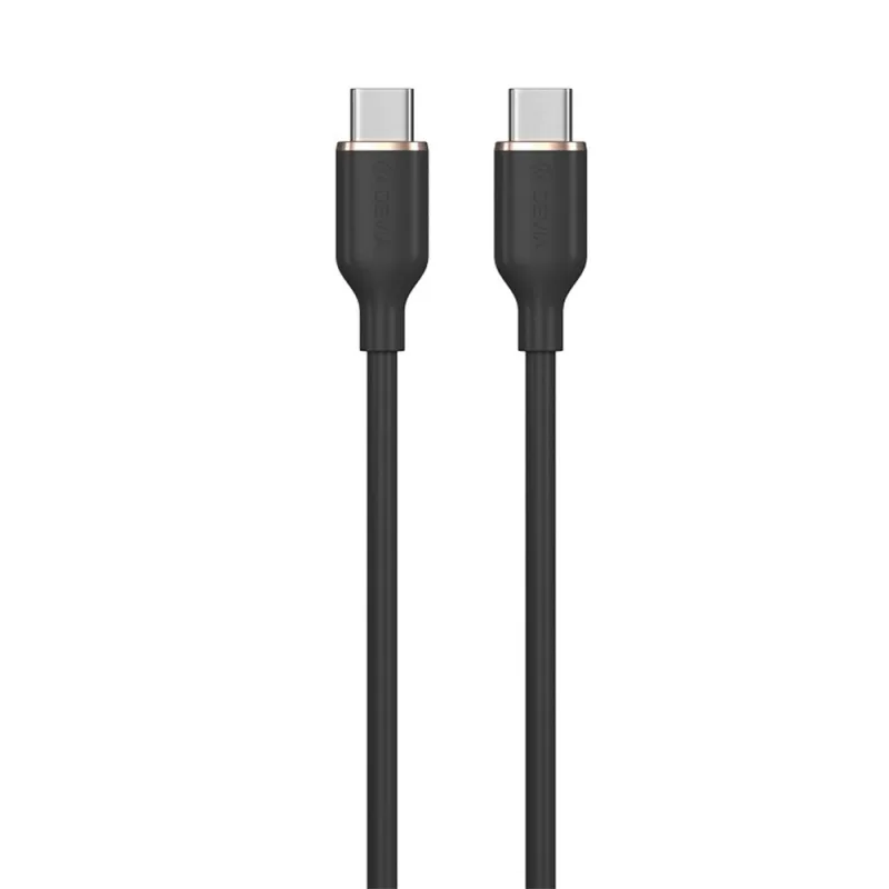 Devia kábel USB-C to USB-C Jelly Series Silicone Cable 1.2m - Black…