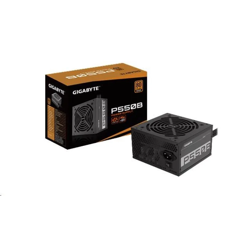 Napájací zdroj GIGABYTE P550B, 550W, 80plus bronze, 12 cm ventilátor…