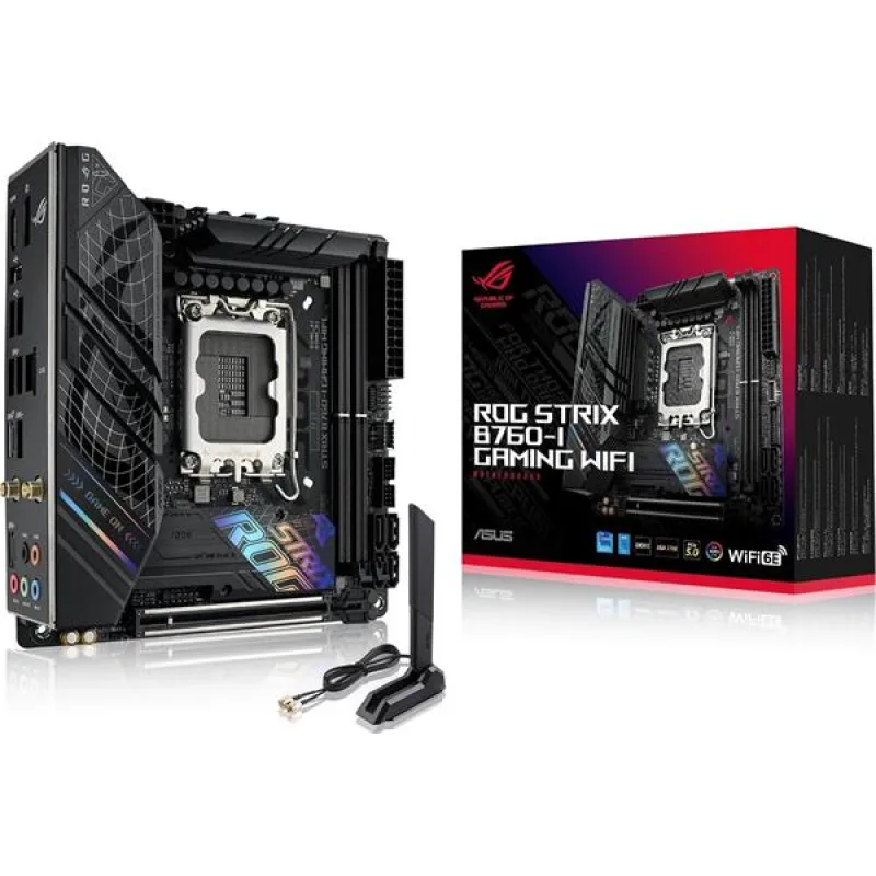 ASUS ROG STRIX B760-I GAMING WIFI soc 1700 ITX DDR5 HDMI DP 90MB1D90…