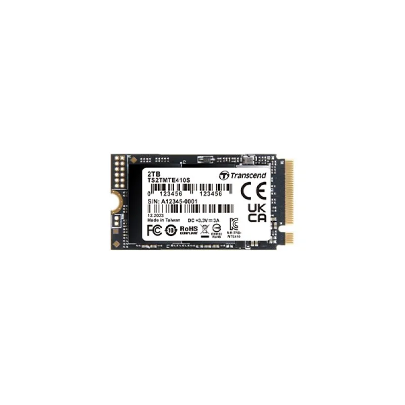 TRANSCEND SSD 2TB 410S, M.2 2242, PCIe Gen4x4, NVMe, 3D TLC, DRAM…