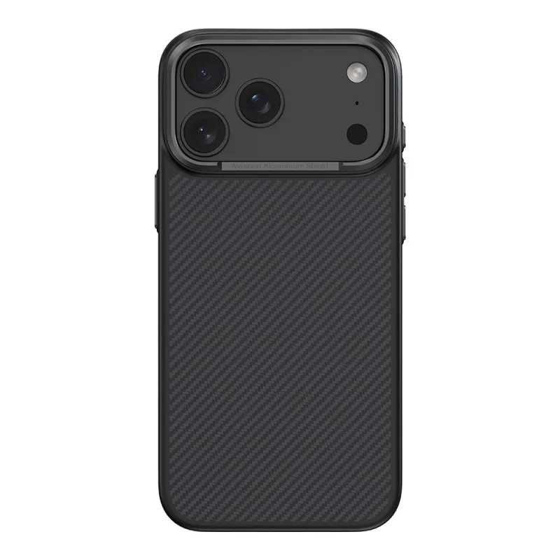 Comma kryt Kevlar Magnetic Shockproof Case pre iPhone 17 Pro Max - Black…
