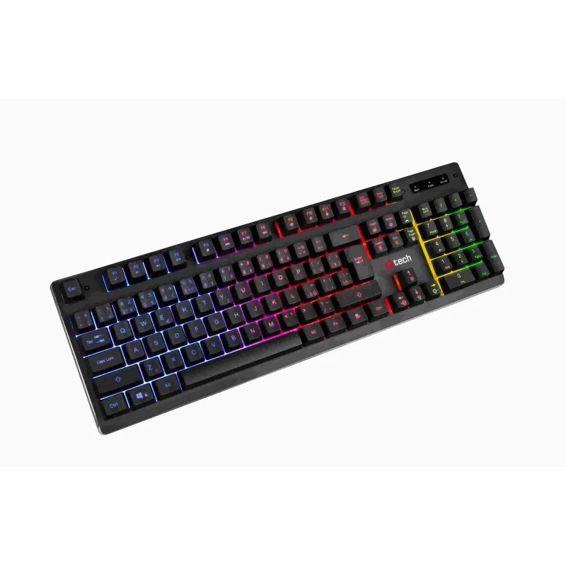 C-TECH klávesnice herní polomechanická Iris (GKB-08), casual gaming, CZ…