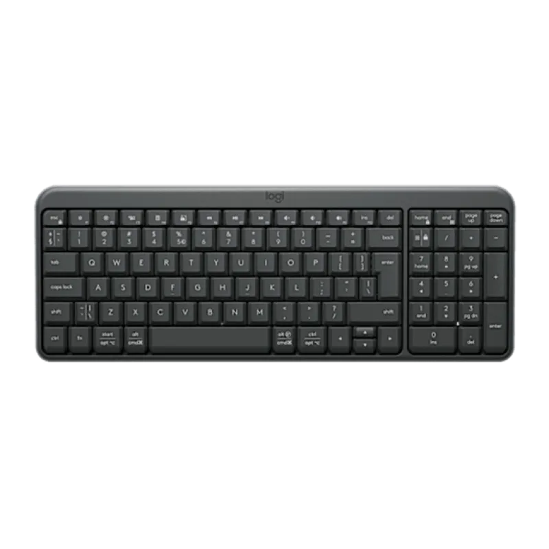 Logitech K250 - kompaktná bezdrôtová klávesnica - grafitová - CZ/SK