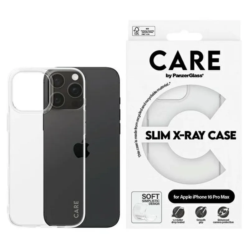 CARE by PanzerGlass X-Ray Soft Basic Case iPhone 16 Pro Max 6,9" číry/transparentný 1444